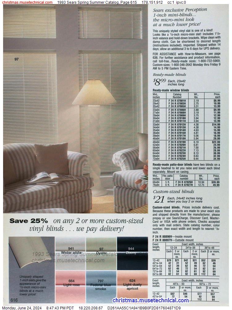 1993 Sears Spring Summer Catalog, Page 615