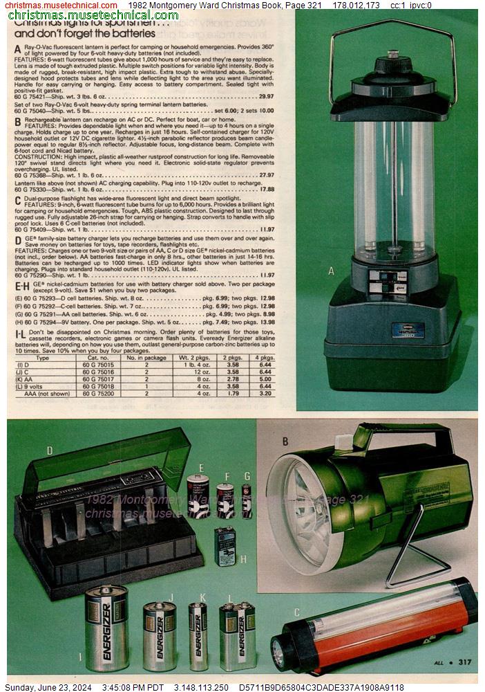 1982 Montgomery Ward Christmas Book, Page 321