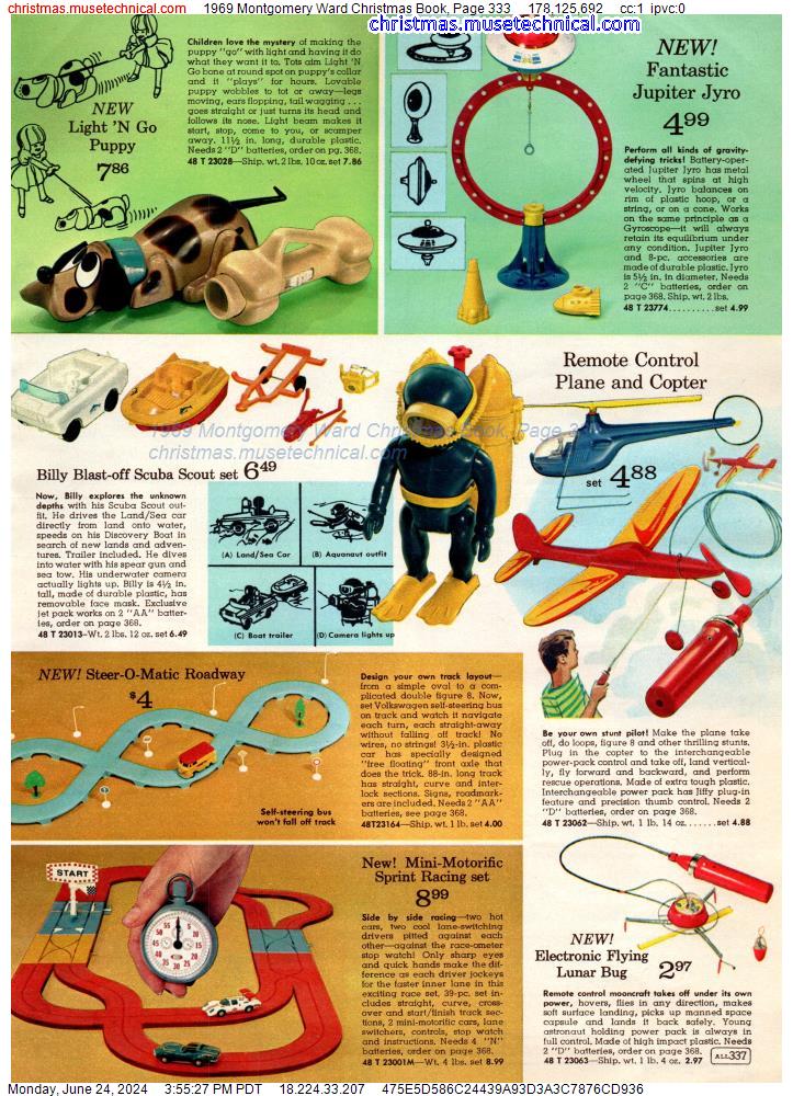 1969 Montgomery Ward Christmas Book, Page 333