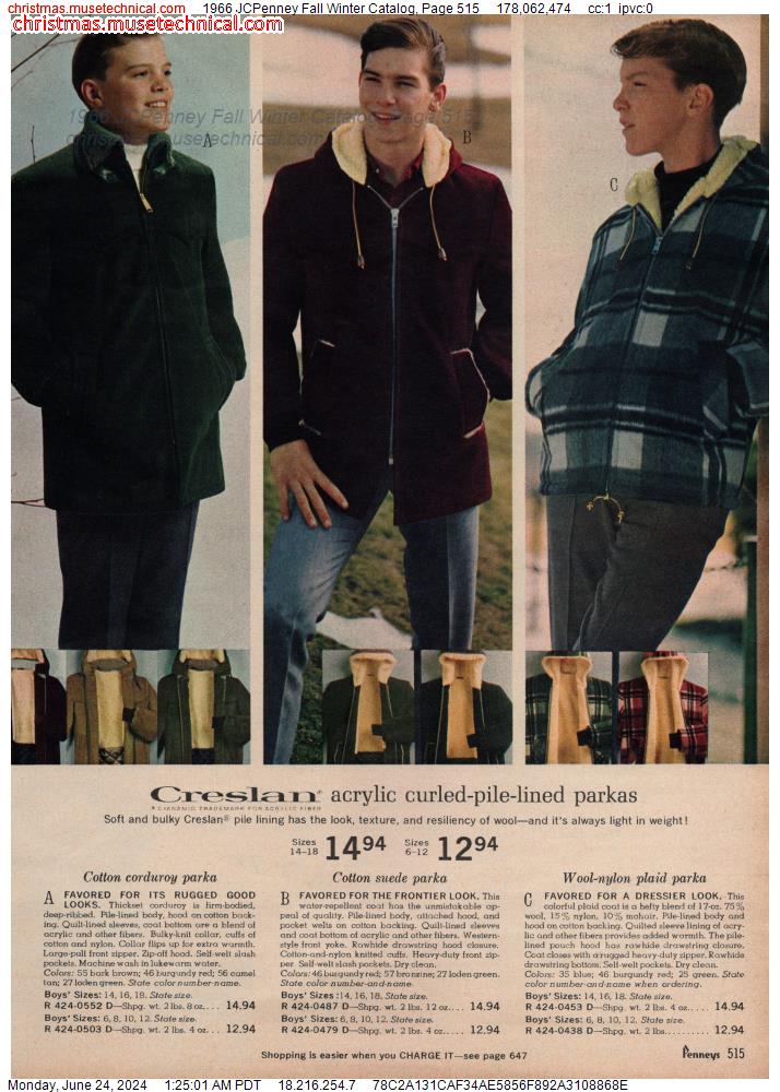 1966 JCPenney Fall Winter Catalog, Page 515