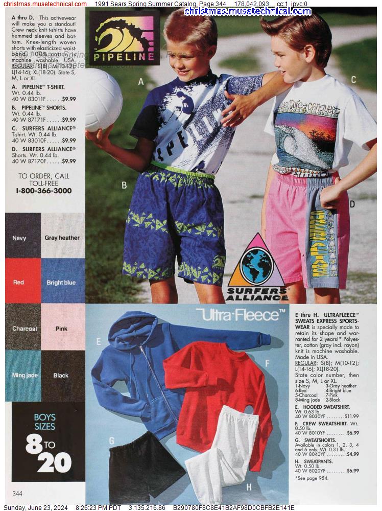 1991 Sears Spring Summer Catalog, Page 344