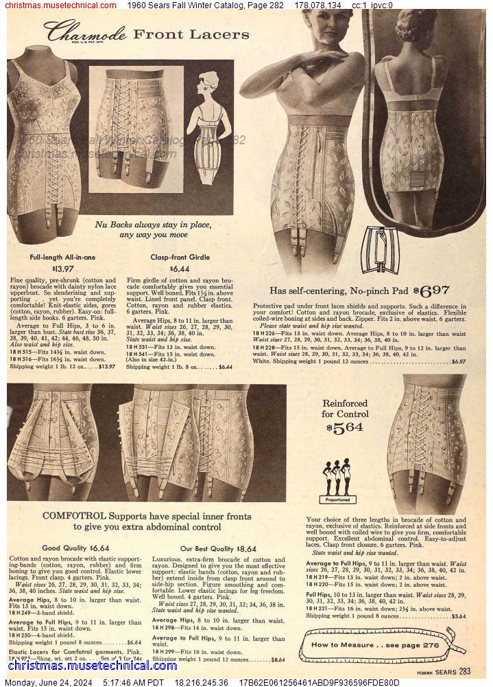 1960 Sears Fall Winter Catalog, Page 282