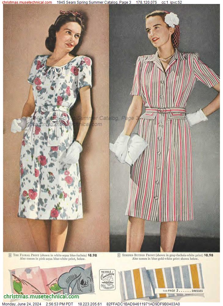 1945 Sears Spring Summer Catalog, Page 3