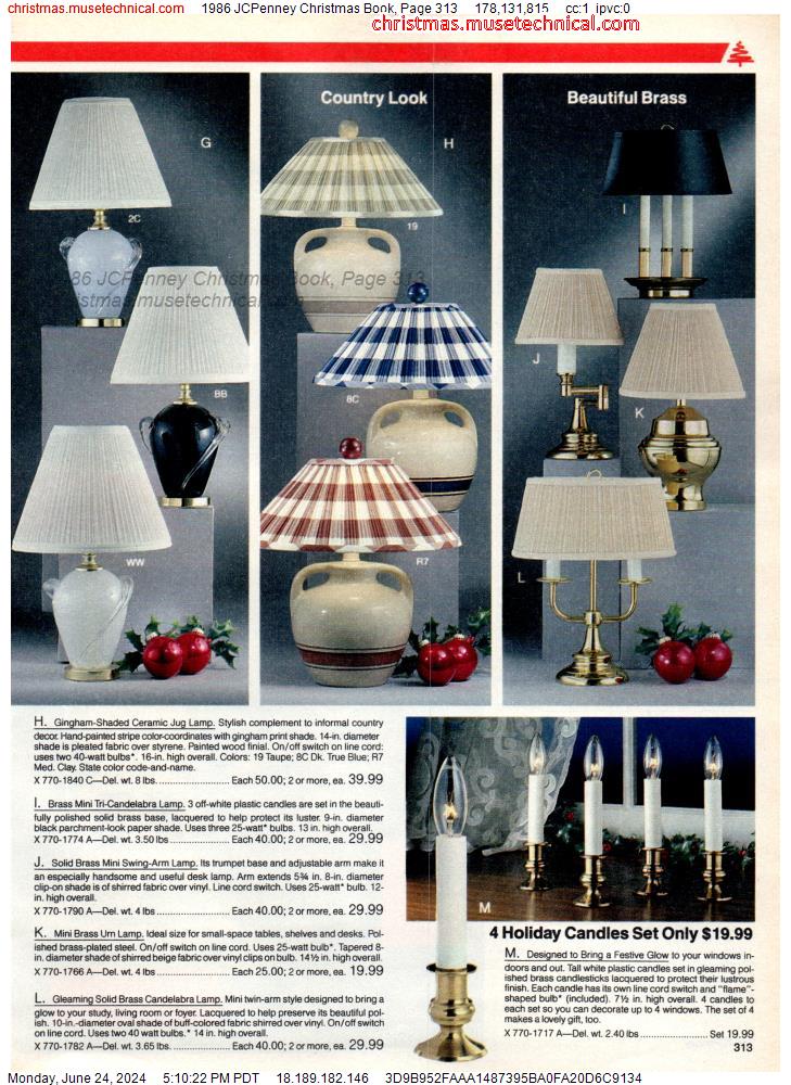 1986 JCPenney Christmas Book, Page 313