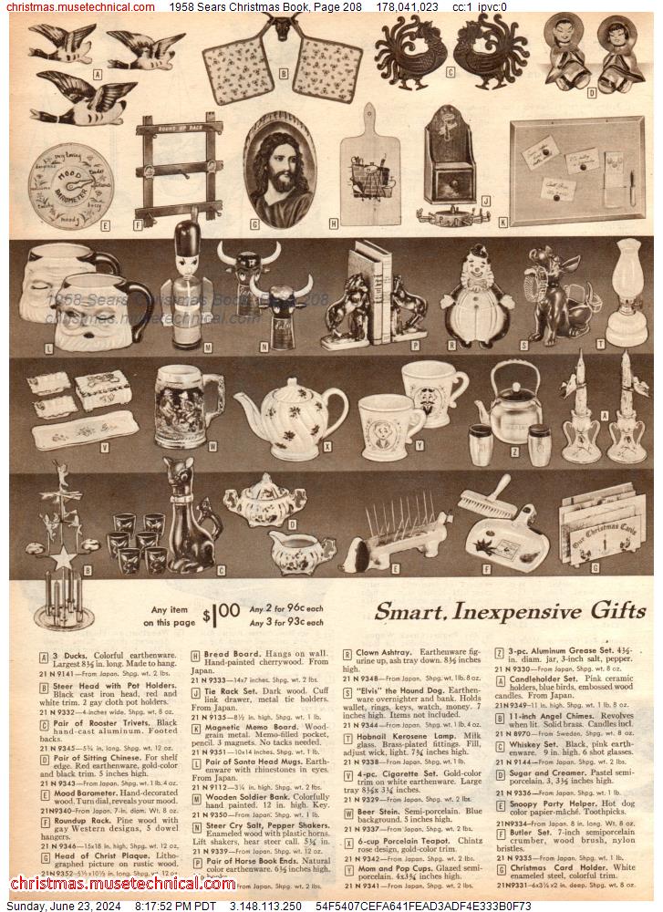 1958 Sears Christmas Book, Page 208