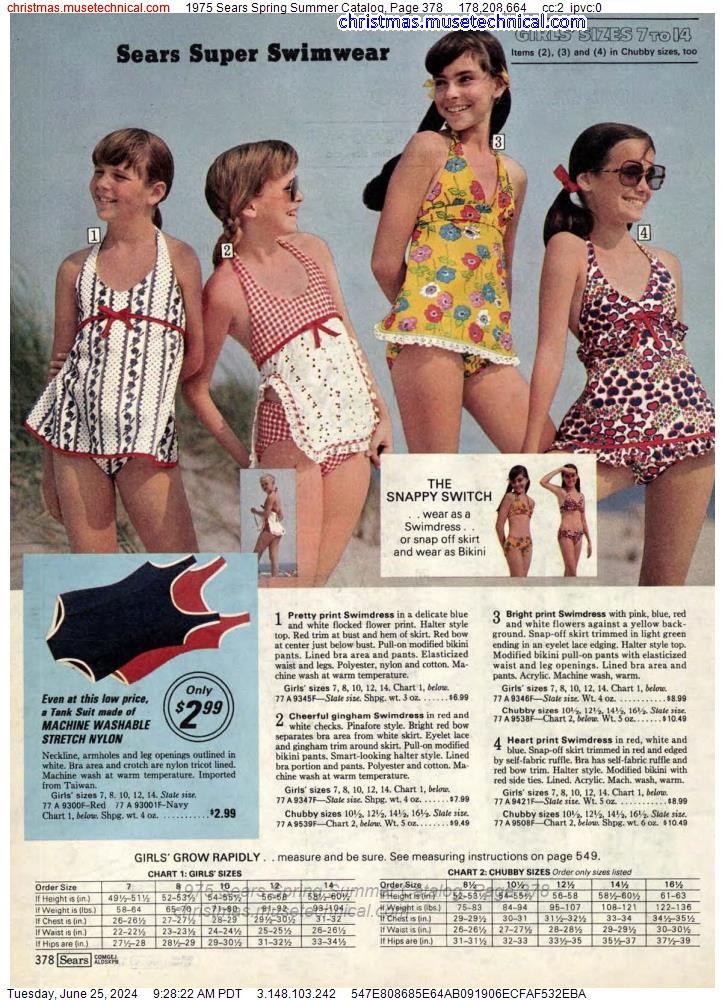1975 Sears Spring Summer Catalog, Page 378