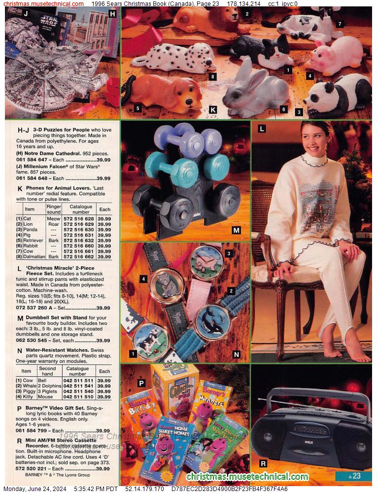 1996 Sears Christmas Book (Canada), Page 23