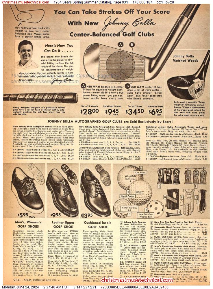 1954 Sears Spring Summer Catalog, Page 931