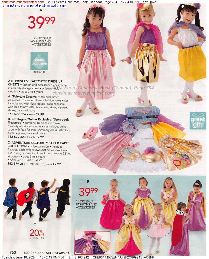2011 Sears Christmas Book (Canada), Page 794