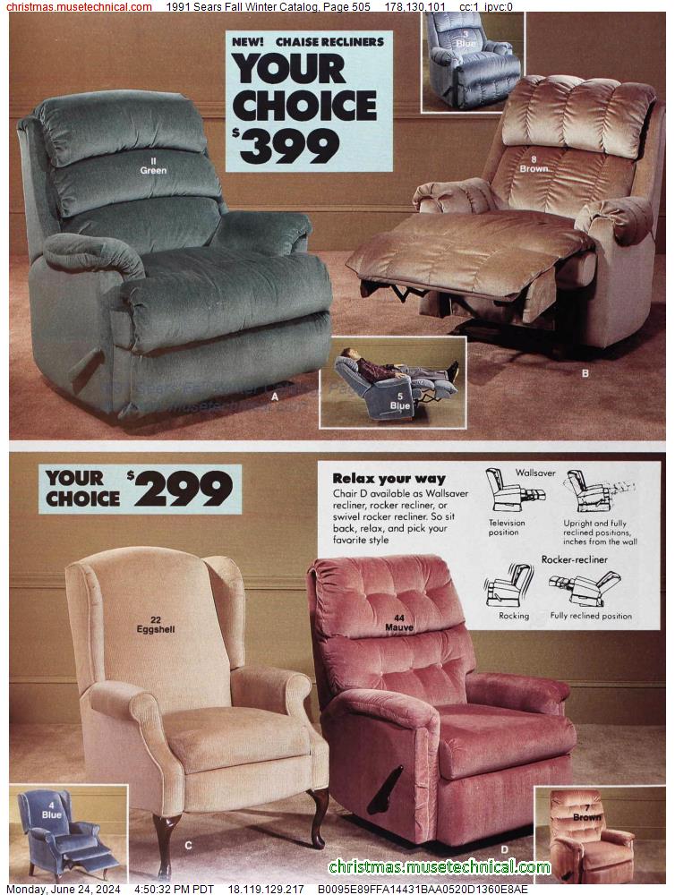 1991 Sears Fall Winter Catalog, Page 505
