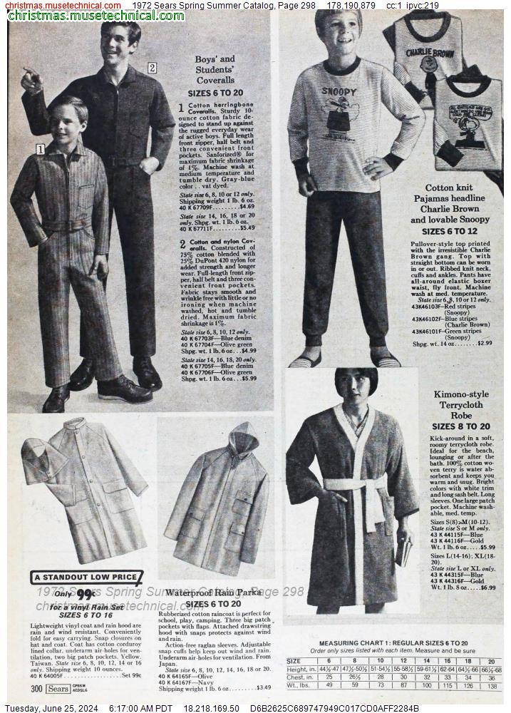 1972 Sears Spring Summer Catalog, Page 298