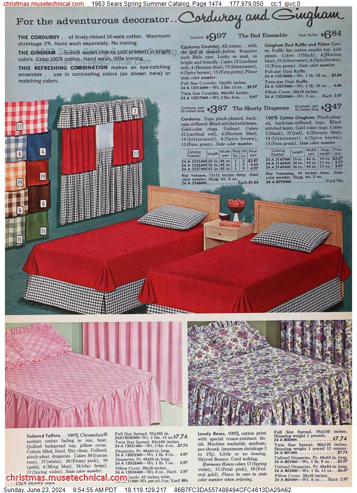 1963 Sears Spring Summer Catalog, Page 1474