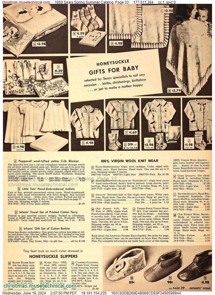 1950 Sears Spring Summer Catalog, Page 33