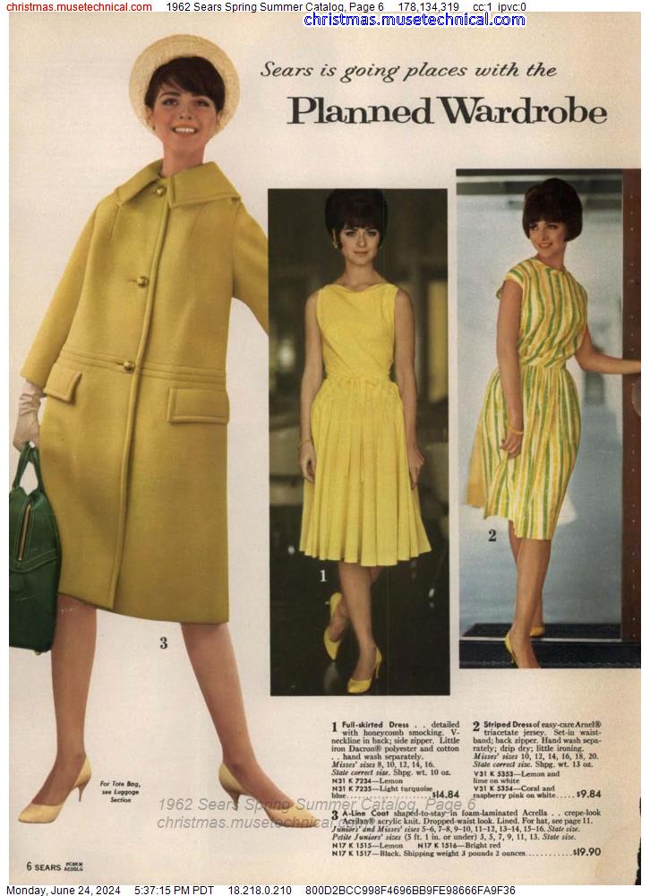 1962 Sears Spring Summer Catalog, Page 6