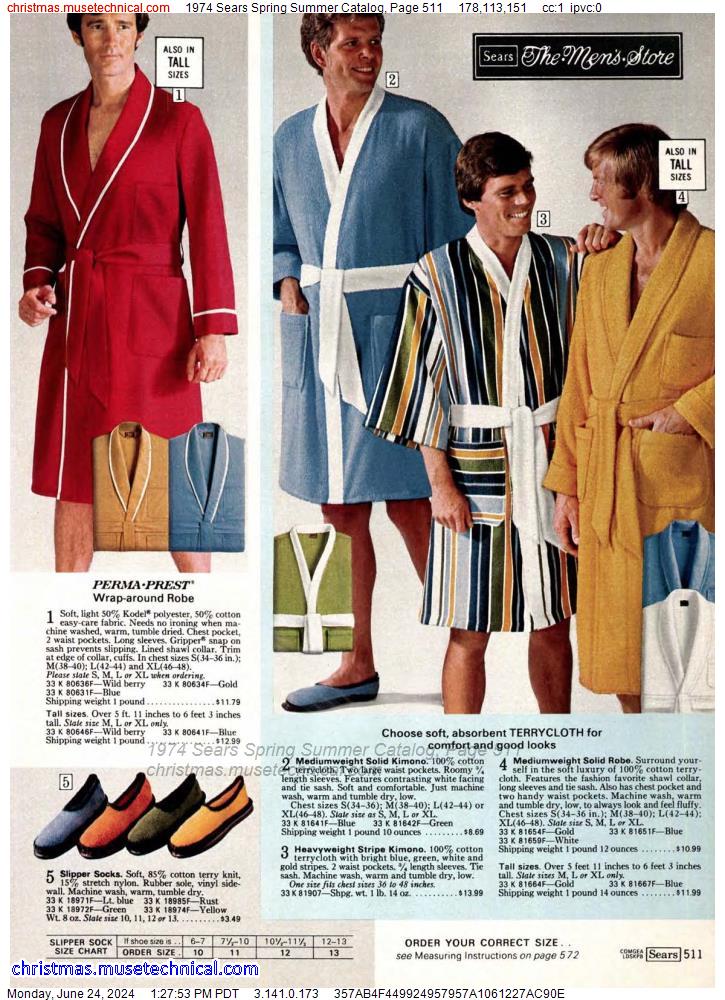 1974 Sears Spring Summer Catalog, Page 511
