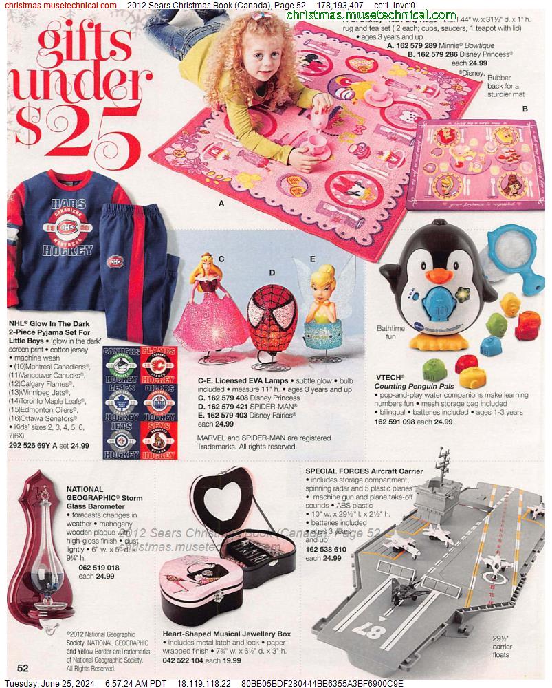 2012 Sears Christmas Book (Canada), Page 52