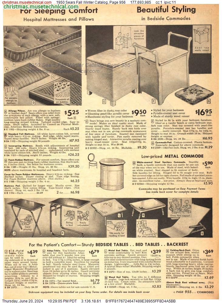 1950 Sears Fall Winter Catalog, Page 956