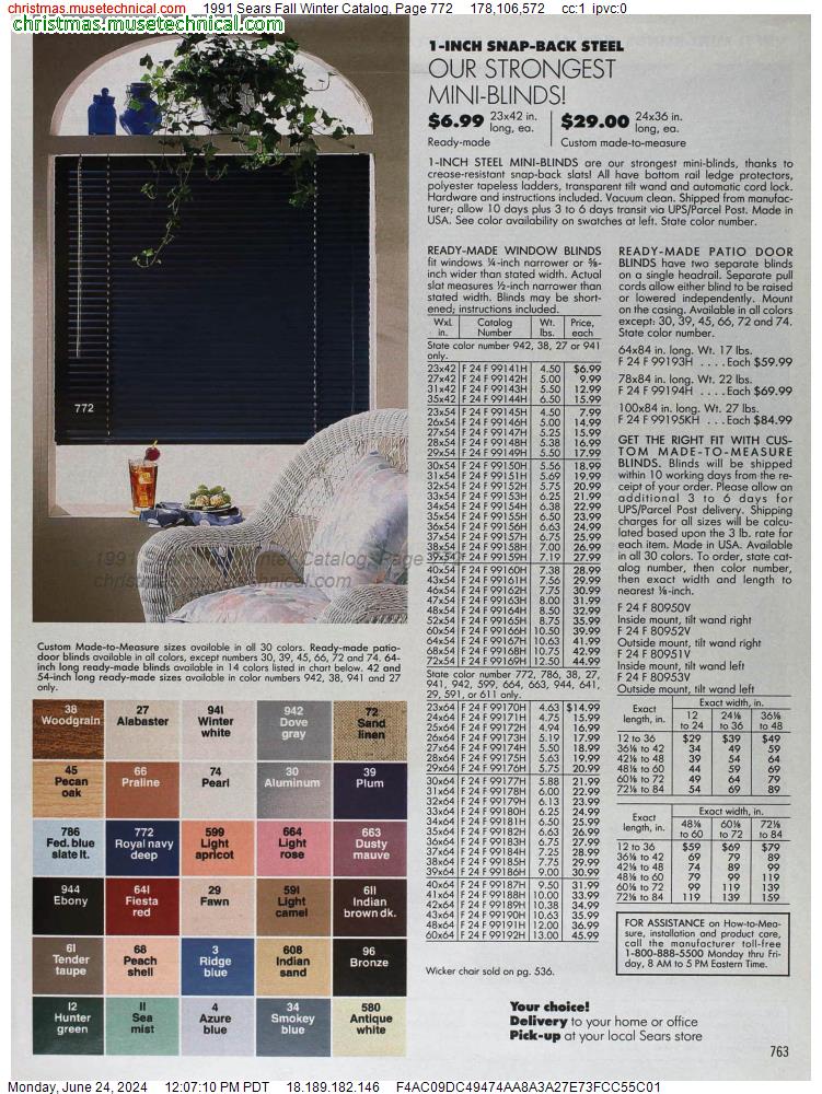 1991 Sears Fall Winter Catalog, Page 772