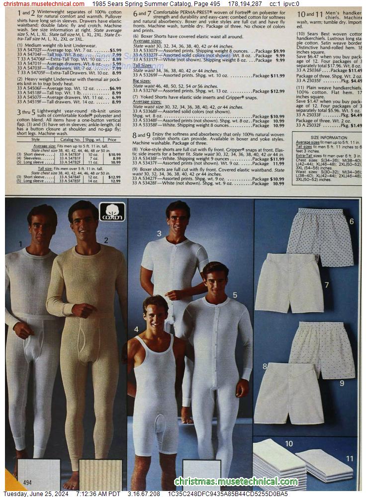 1985 Sears Spring Summer Catalog, Page 495