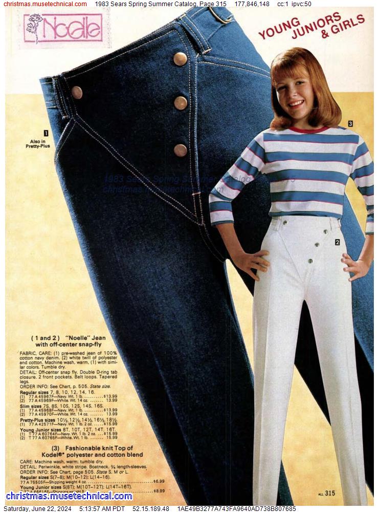 1983 Sears Spring Summer Catalog, Page 315