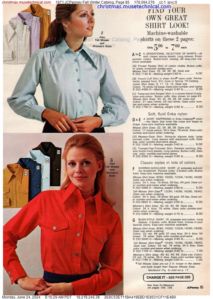 1971 JCPenney Fall Winter Catalog, Page 85