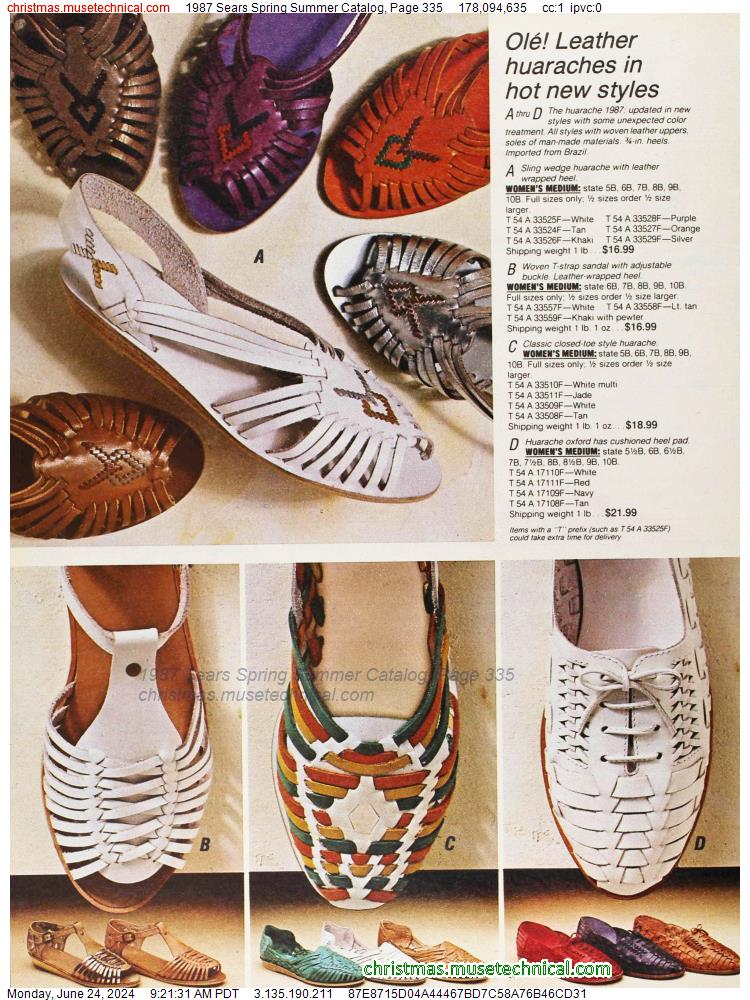 1987 Sears Spring Summer Catalog, Page 335