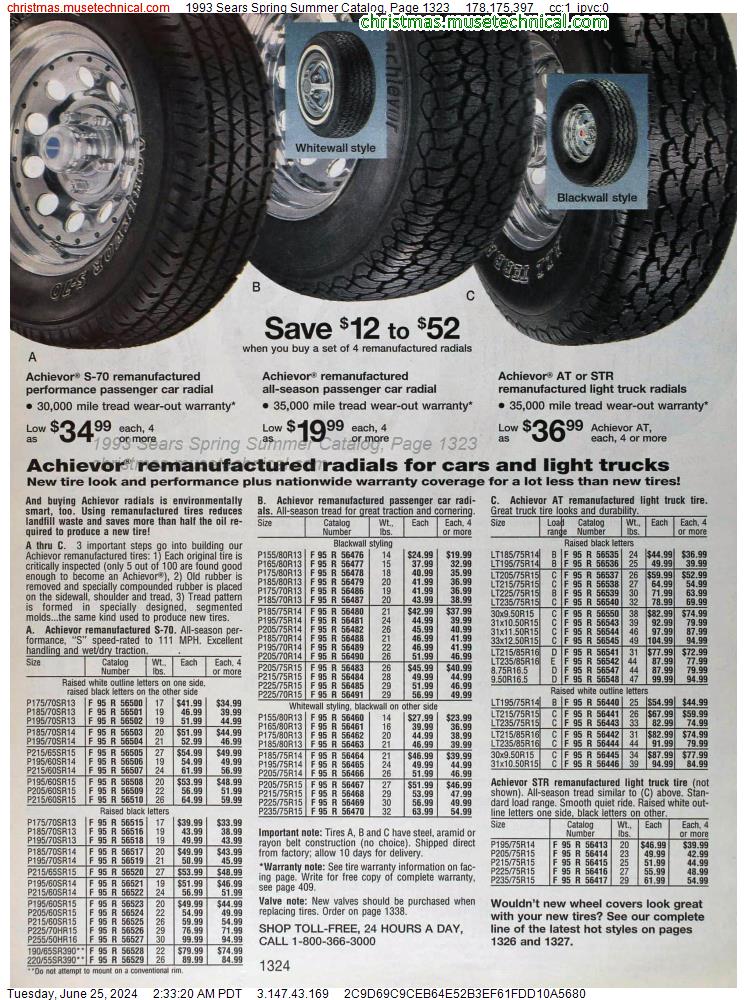 1993 Sears Spring Summer Catalog, Page 1323