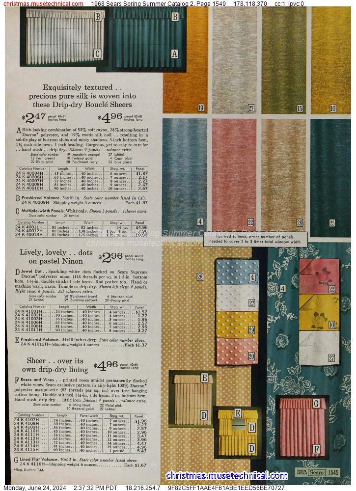 1968 Sears Spring Summer Catalog 2, Page 1549