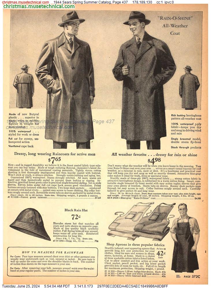 1944 Sears Spring Summer Catalog, Page 437