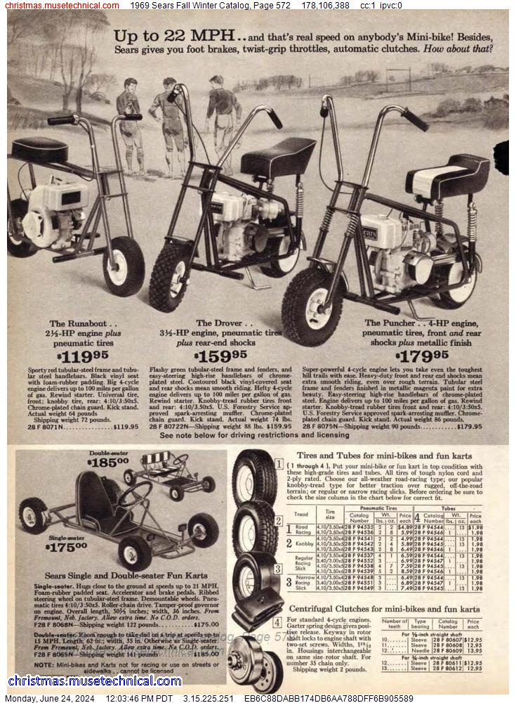 1969 Sears Fall Winter Catalog, Page 572