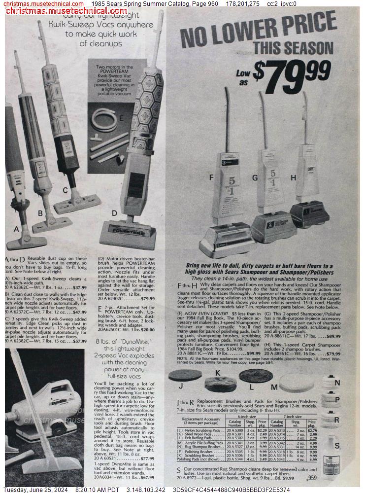 1985 Sears Spring Summer Catalog, Page 960