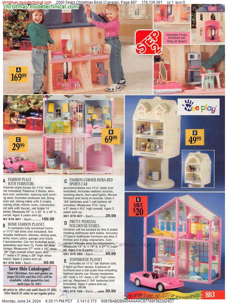 2000 Sears Christmas Book (Canada), Page 887