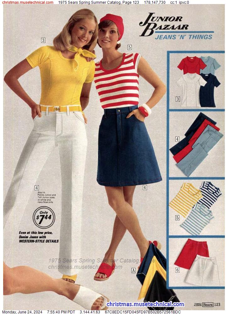 1975 Sears Spring Summer Catalog, Page 123