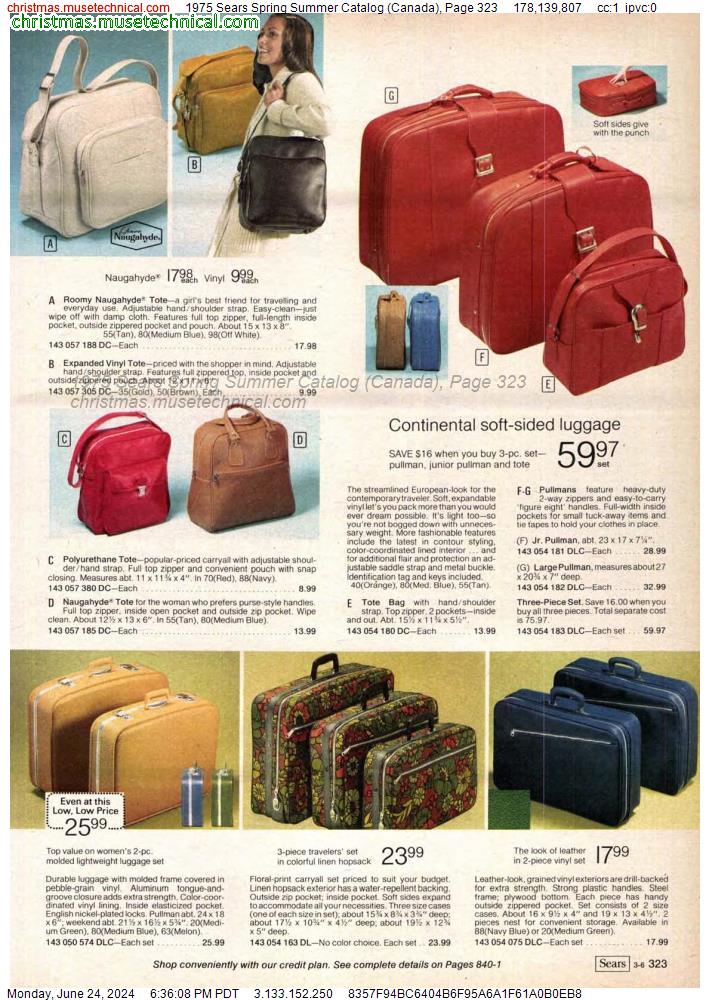 1975 Sears Spring Summer Catalog (Canada), Page 323