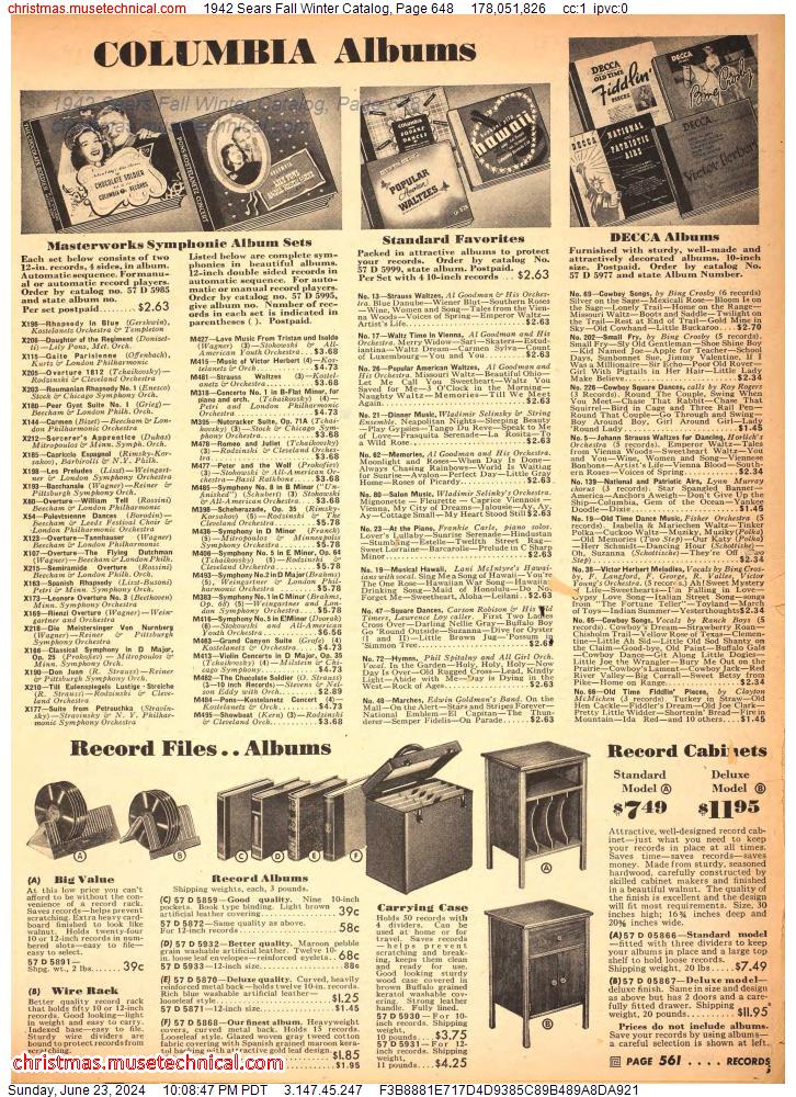 1942 Sears Fall Winter Catalog, Page 648