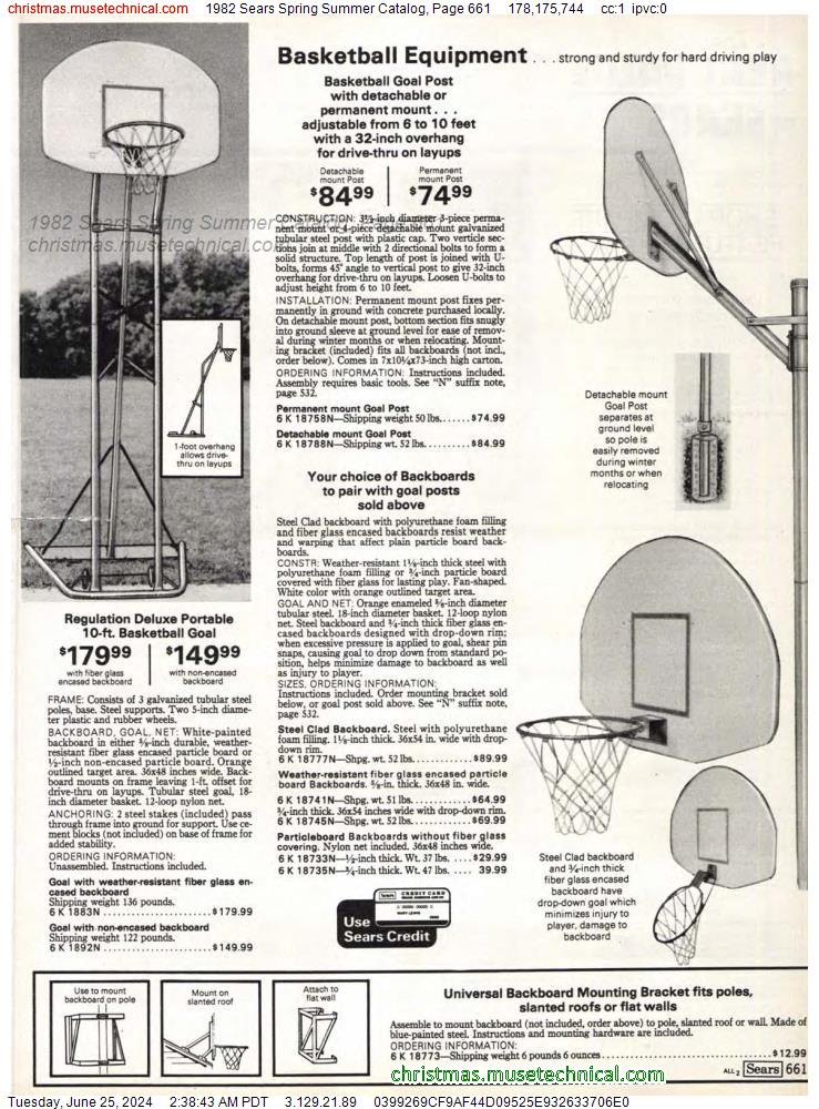 1982 Sears Spring Summer Catalog, Page 661