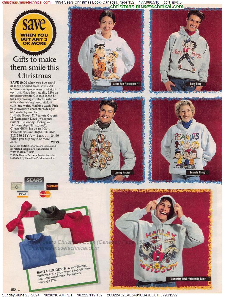 1994 Sears Christmas Book (Canada), Page 152