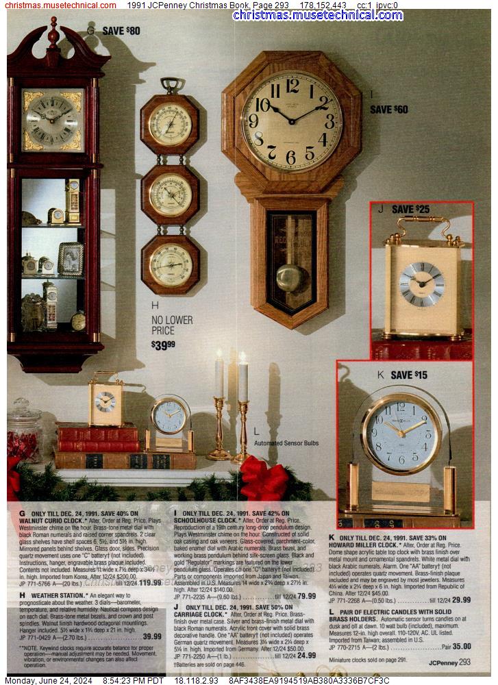 1991 JCPenney Christmas Book, Page 293