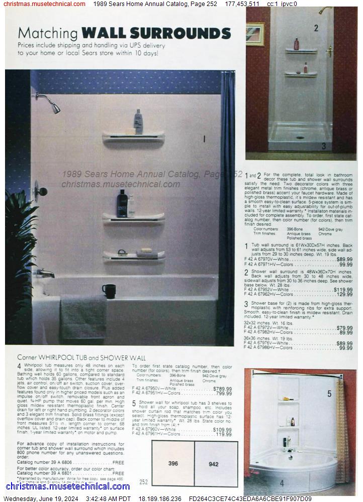 1989 Sears Home Annual Catalog, Page 252