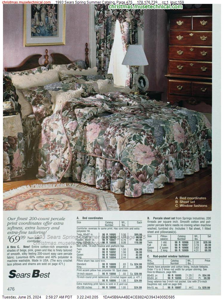 1993 Sears Spring Summer Catalog, Page 475