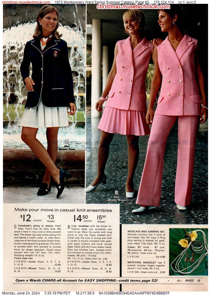 1972 Montgomery Ward Spring Summer Catalog, Page 65