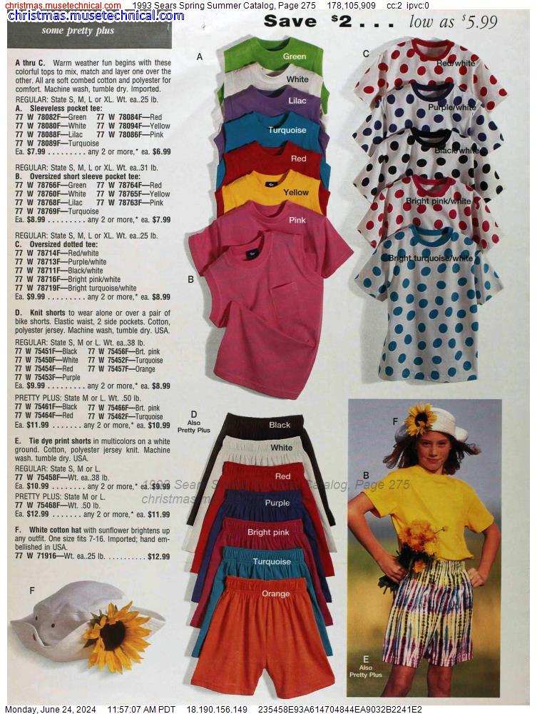 1993 Sears Spring Summer Catalog, Page 275