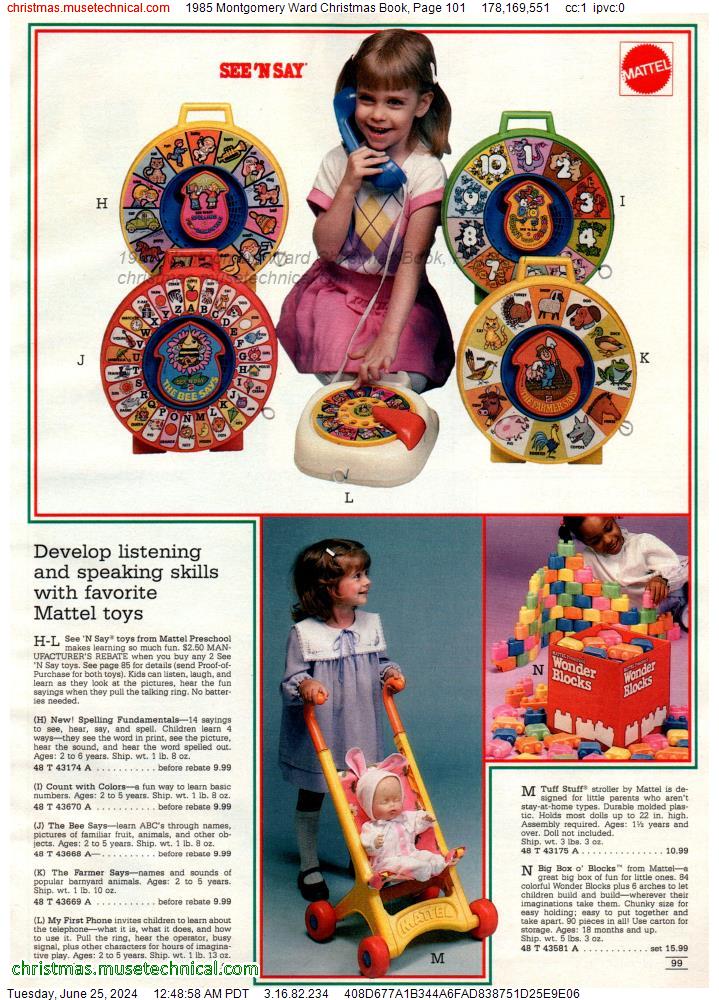 1985 Montgomery Ward Christmas Book, Page 101