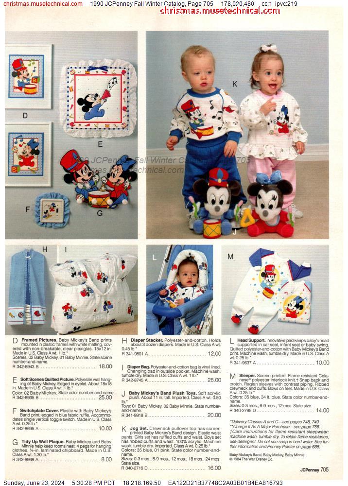 1990 JCPenney Fall Winter Catalog, Page 705