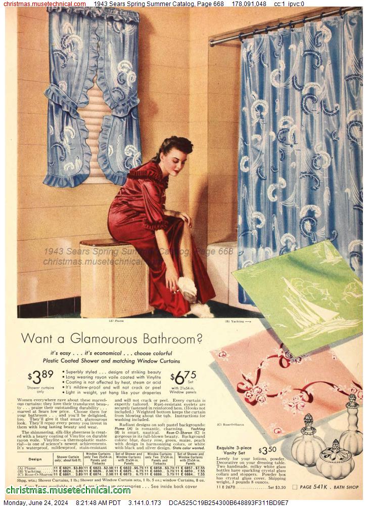 1943 Sears Spring Summer Catalog, Page 668