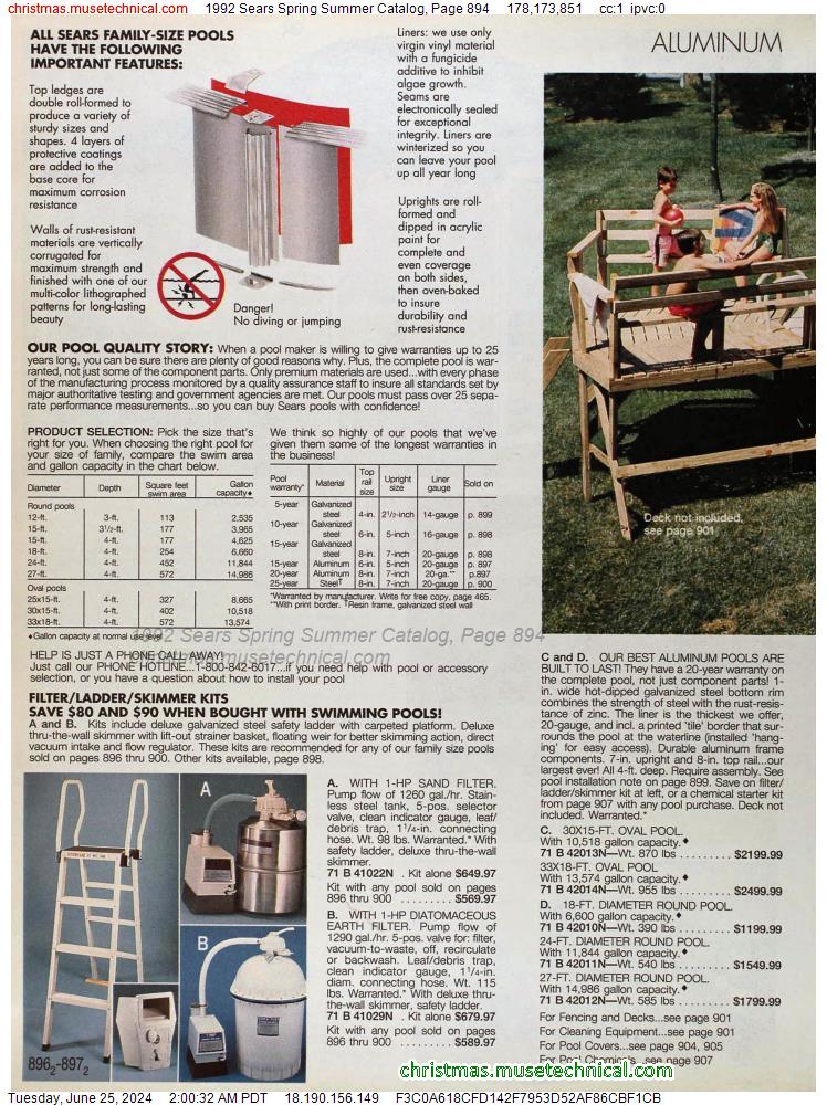 1992 Sears Spring Summer Catalog, Page 894