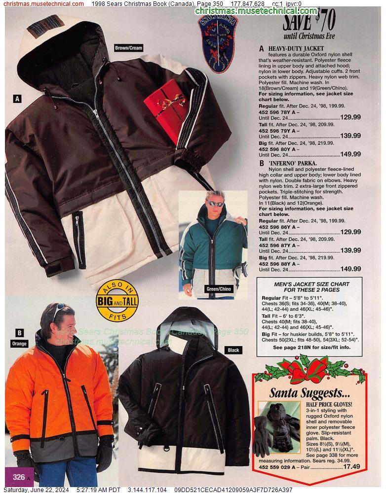 1998 Sears Christmas Book (Canada), Page 350
