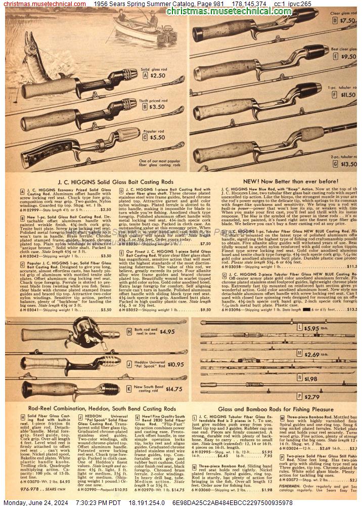 1956 Sears Spring Summer Catalog, Page 981