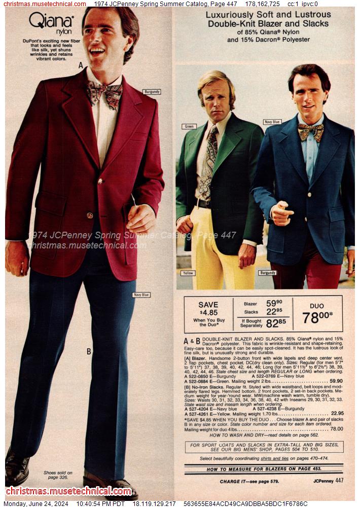 1974 JCPenney Spring Summer Catalog, Page 447