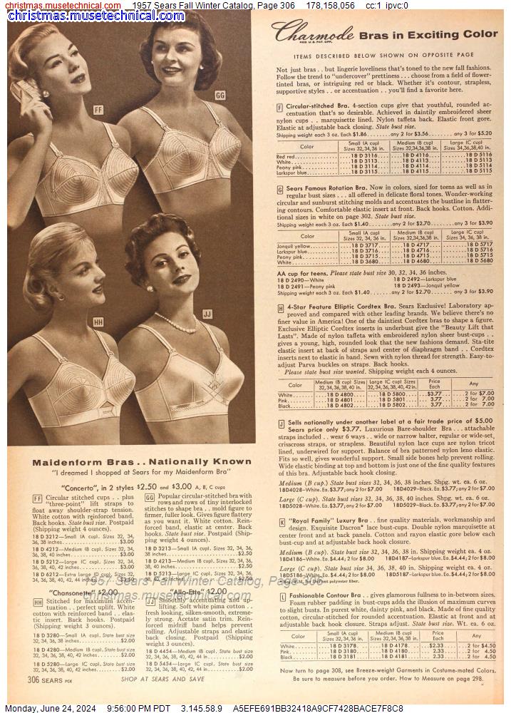 1957 Sears Fall Winter Catalog, Page 306